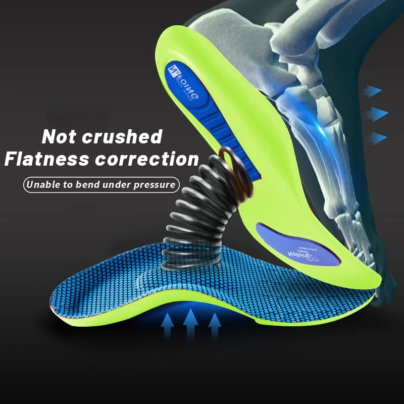 Orthopedic Insoles with Arch Support for Plantar Fasciitis | Shock Absorbing Sports Shoe Inserts for Men & Women
