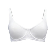 Women's Unlined Balconette Sport Bra Underwire Supportive Plus Size Daily Comfort Smooth Scoop Neck Invisible Under Every Outfit