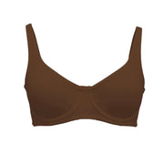 Women's Unlined Balconette Sport Bra Underwire Supportive Plus Size Daily Comfort Smooth Scoop Neck Invisible Under Every Outfit