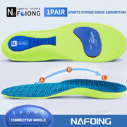 Orthopedic Insoles with Arch Support for Plantar Fasciitis | Shock Absorbing Sports Shoe Inserts for Men & Women