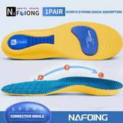 Orthopedic Insoles with Arch Support for Plantar Fasciitis | Shock Absorbing Sports Shoe Inserts for Men & Women