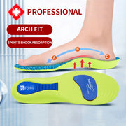 Orthopedic Insoles with Arch Support for Plantar Fasciitis | Shock Absorbing Sports Shoe Inserts for Men & Women