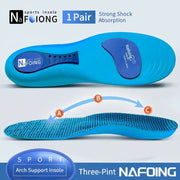 Orthopedic Insoles with Arch Support for Plantar Fasciitis | Shock Absorbing Sports Shoe Inserts for Men & Women