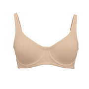 Women's Unlined Balconette Sport Bra Underwire Supportive Plus Size Daily Comfort Smooth Scoop Neck Invisible Under Every Outfit